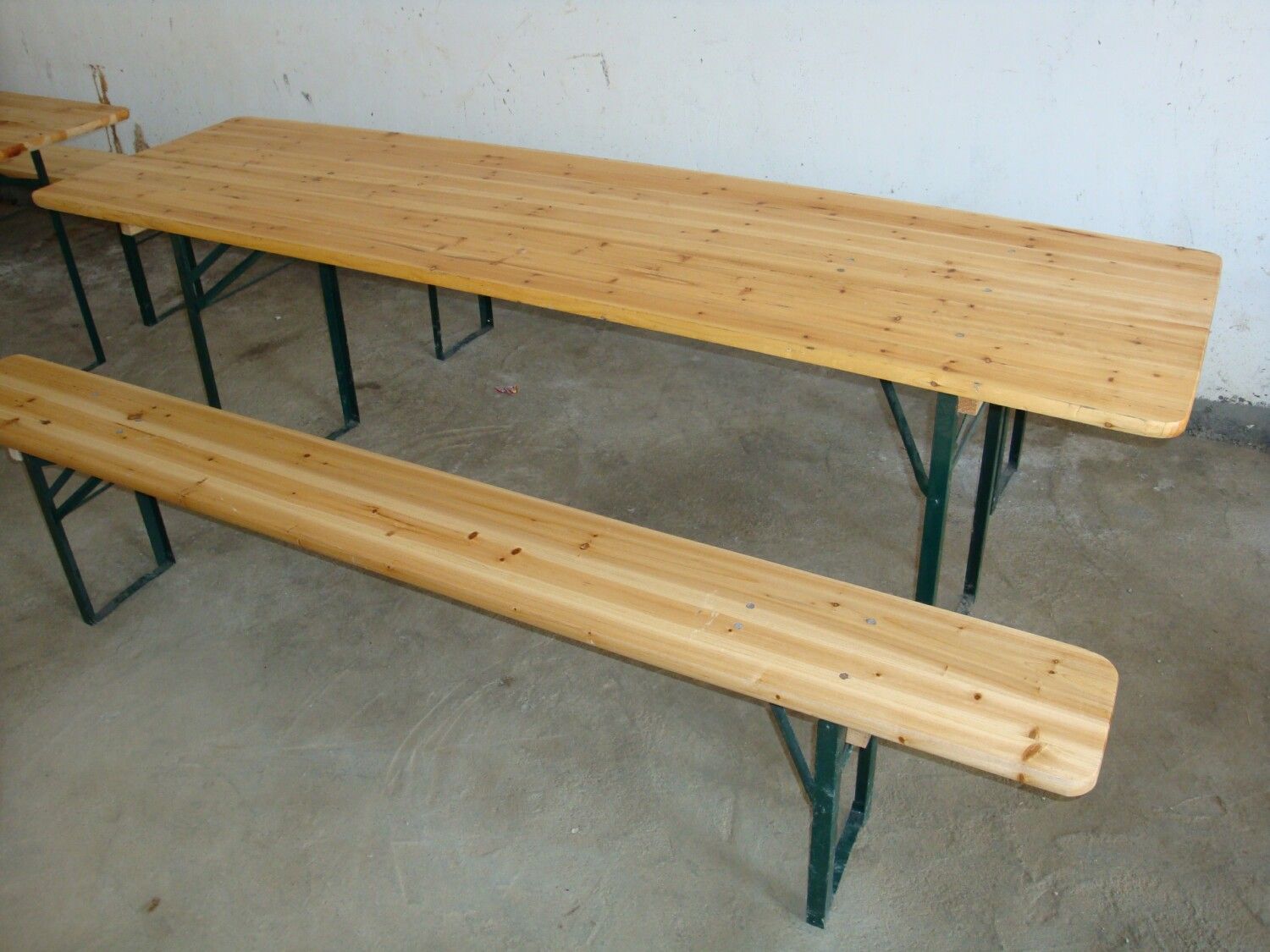 Fir Wood Outdoor Beer Table Sets, Beer Table and Bences