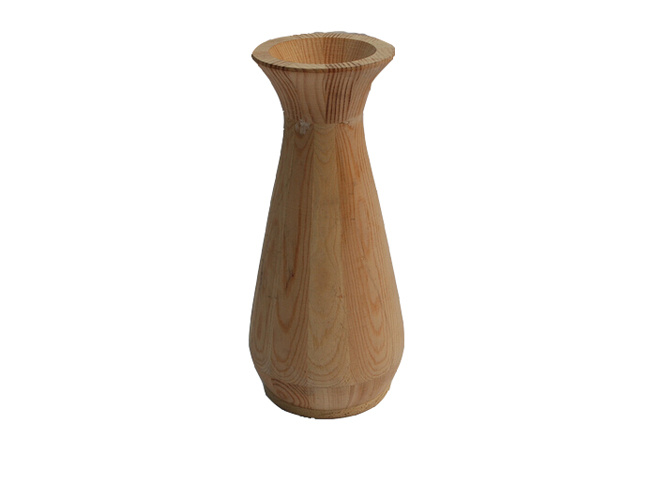 Handmade Wooden Decoration Vase for Flowers