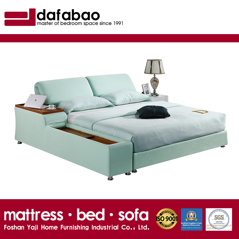 Green Color Fabric Bed for Bedroom Use (FB8047B)