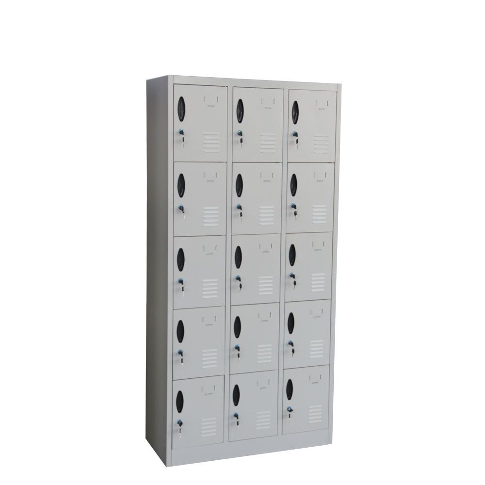Kd Structure 15 Doors Steel Shoes Locker, Wall Unit Cupboard for School