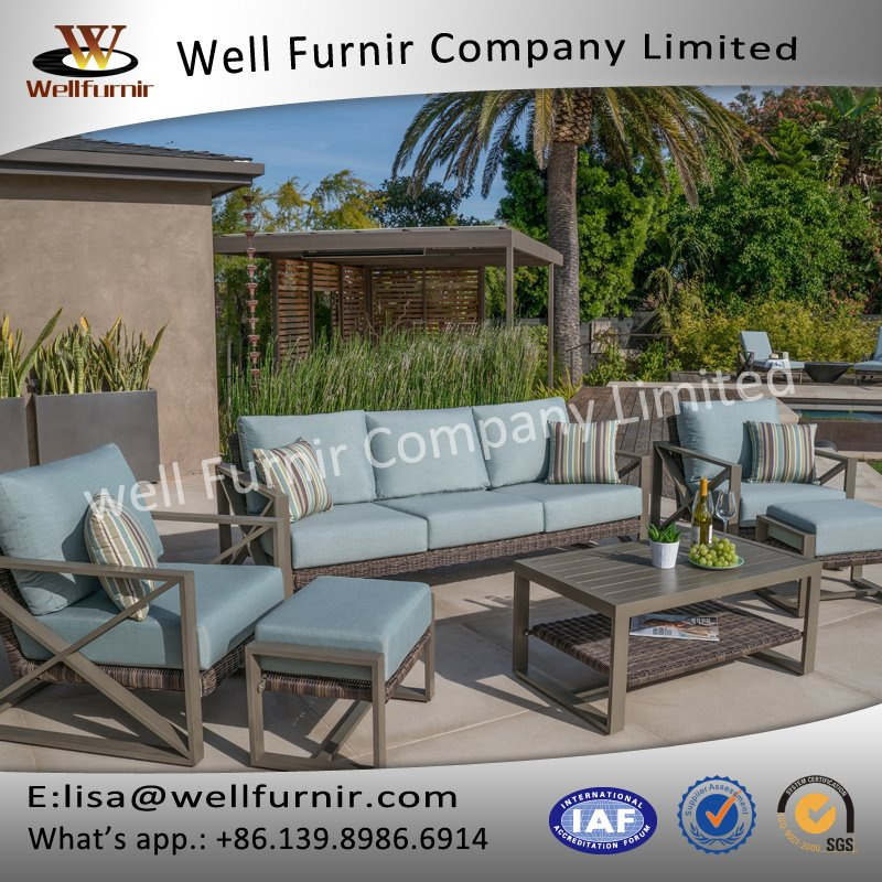 Well Furnir Wf-17082 Wicker 6PC Deep Seating