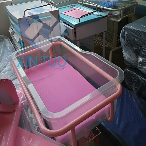 Factory Direct Good Quality Steel Frame Flat Hospital Infant Bed