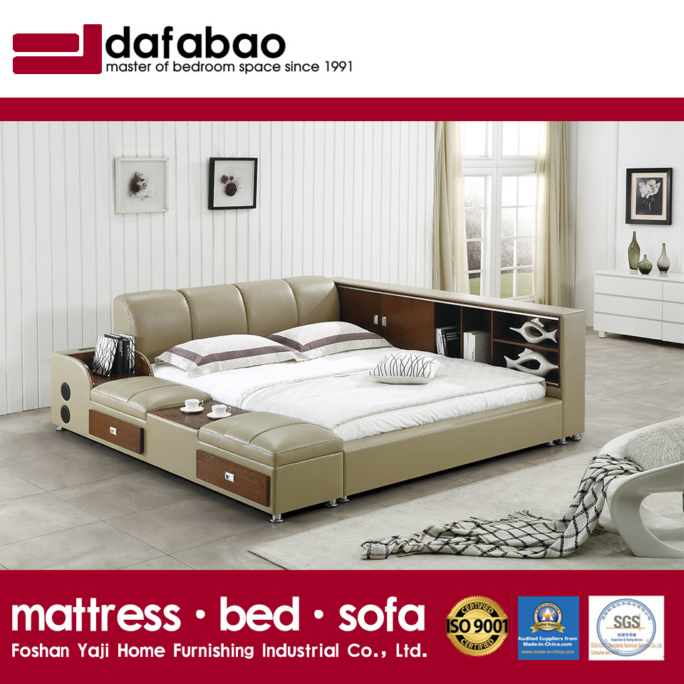 Hot Sale Soft Comfortable Leather Bed (FB8048A)
