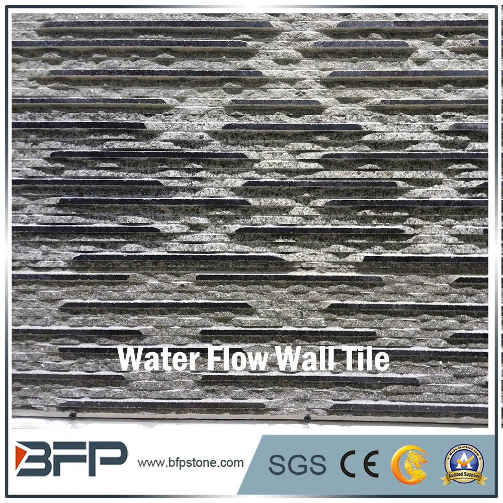 Split and Polished Wall Panel Dark Grey Granite Wall Tile for Landscape Garden Wall Cladding