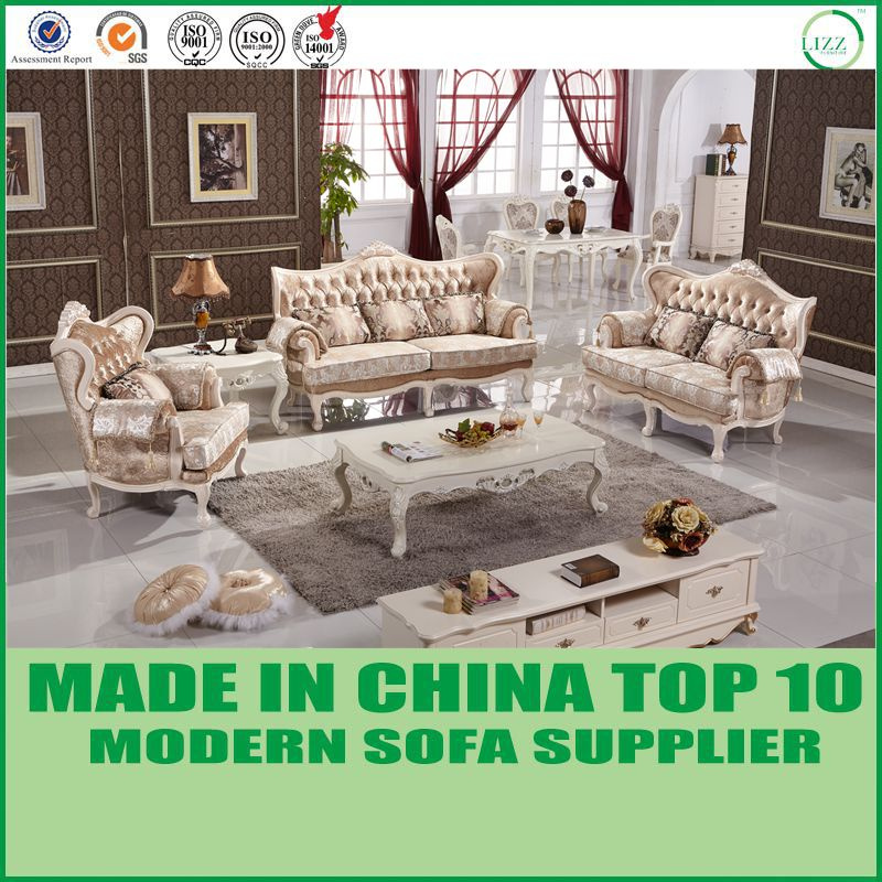 Classic Furniture Wooden Leisure Fabric Sofa for Living Room
