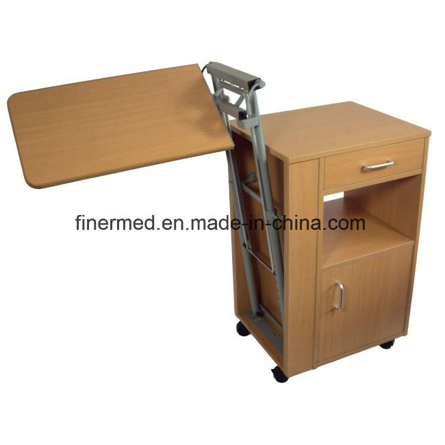 Wooden Bedside Cabinet with Table