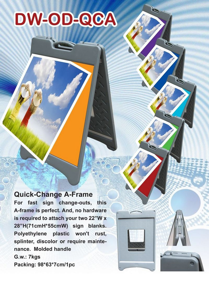 Display Stand Banner Stand Outdoor A-Frame (DW-OD-QCA)