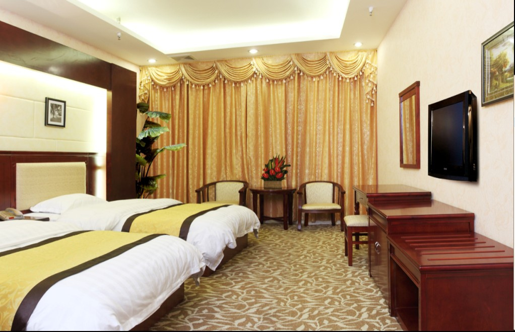 Hotel Bedroom Furniture/Luxury Double Bedroom Furniture/Standard Hotel Double Bedroom Suite/Double Hospitality Guest Room Furniture (CHN-010)