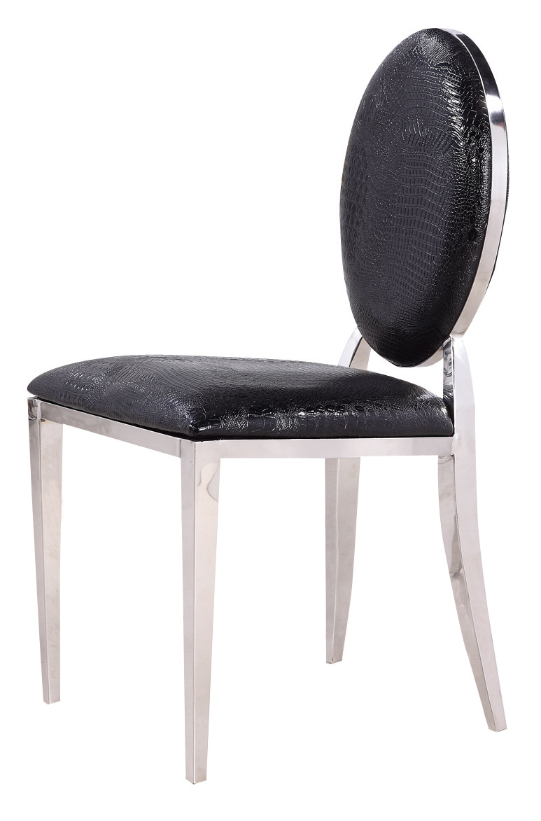 Leather or Fabric Stainless Steel Furniture Restaurant Furniture