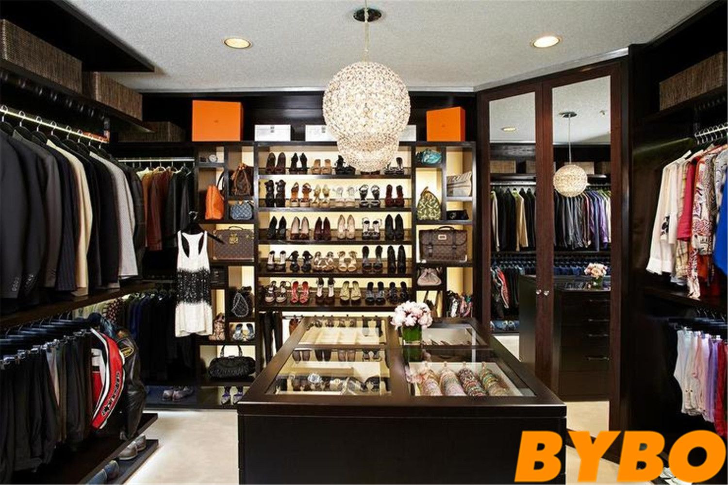 Modern New Wooden Melamine Bedroom Wardrobe (BY-W-78)