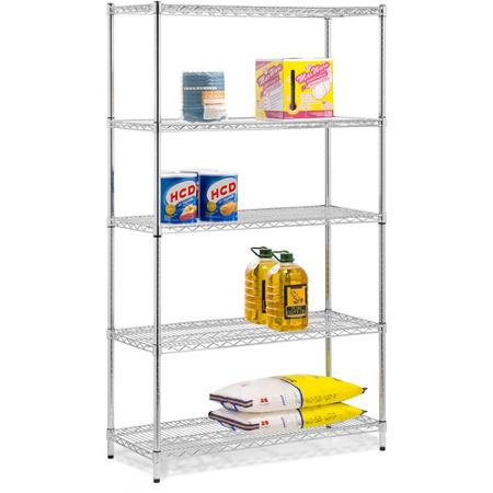 NSF 5 Tiers Heavy Duty Restaurant Stainless Steel Kitchen Wire Rack Shelving Exporter