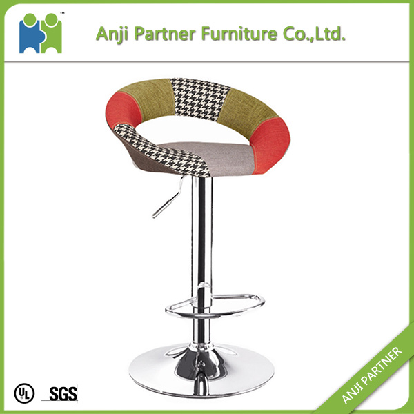 French Style Natural Patchwork Foam Inside Bar Stool (Linfa)