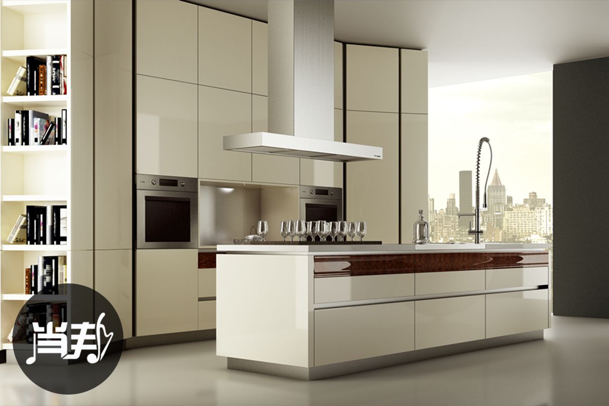 Australia Style Lacquer MDF Kitchen Cabinet (zz-069)