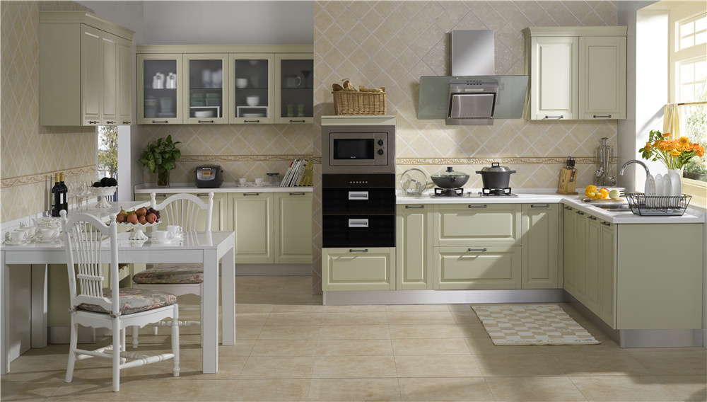 Modern PVC Thermofoil Kitchen Cabinets