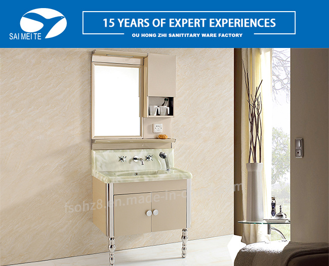 2017 Latest Fashion Top Design Eco-Friendly Foshan Antique Bathroom Cabinets