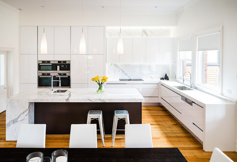 White Acrylic Wood Kitchen Furniture Kitchen Cabinet