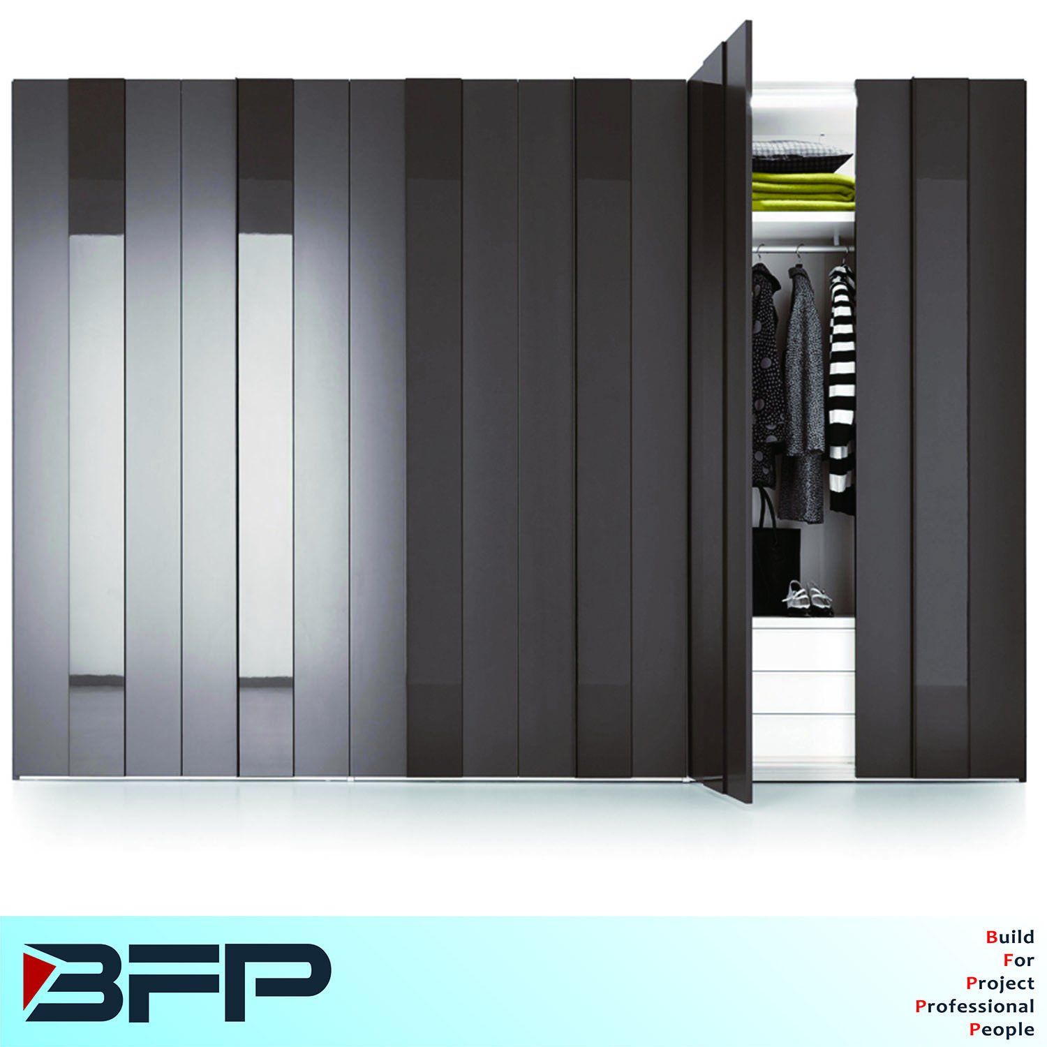 Special Design Ragged Door Wardrobe Cabinet Closet