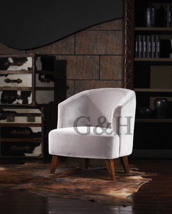 Upholstery Edition Chair with Gourd Wood Legs
