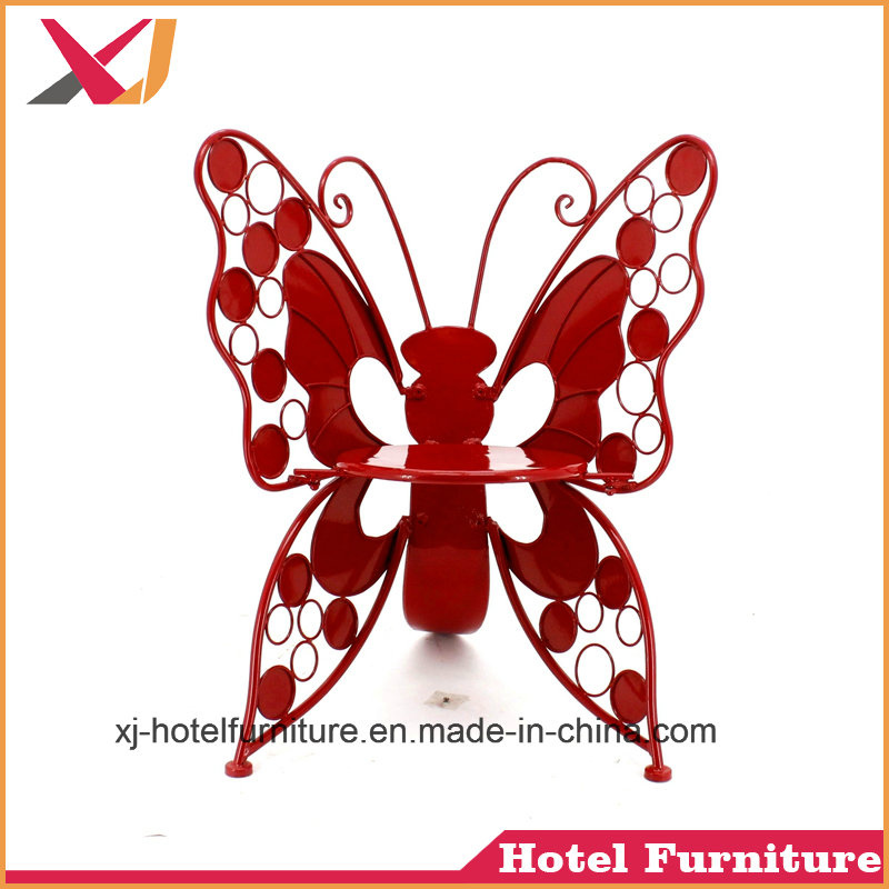 Steel/Aluminum Dining Chair with Imitated Wood Painting