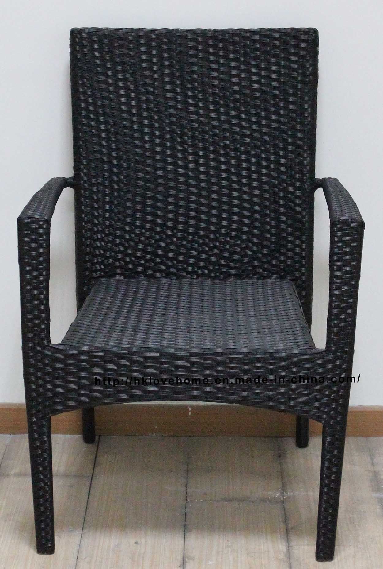 Replica Outdoor Metal Rattan Leisure Lounge Dining Restaurant Garden Chair