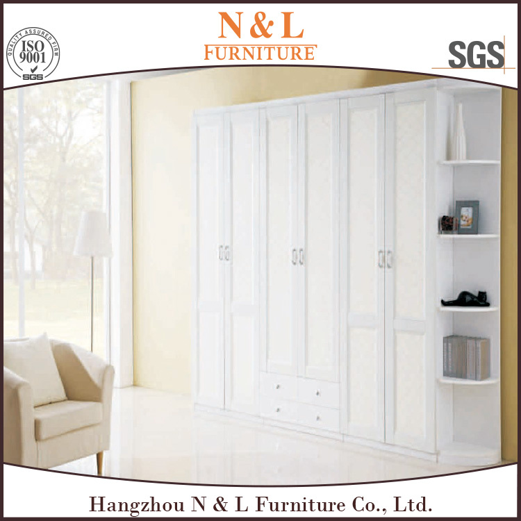 N & L MDF Bedroom Furniture White Oak Grain Wardrobe