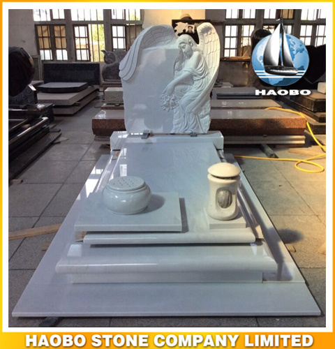 Weeping Angel Monument Angel Design Kerbed Memorial