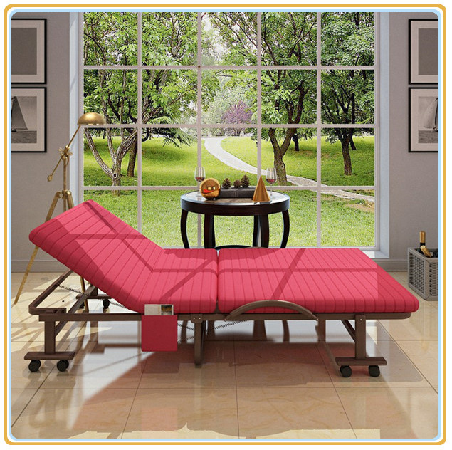 Luxury Metal Hotel Spring Extra Bed/ Portable Folding Bed