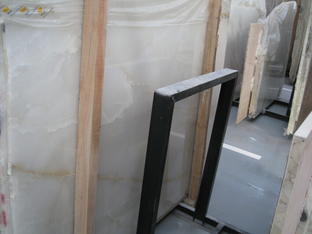 Natural White Onyx Slab for Tile Stone Table