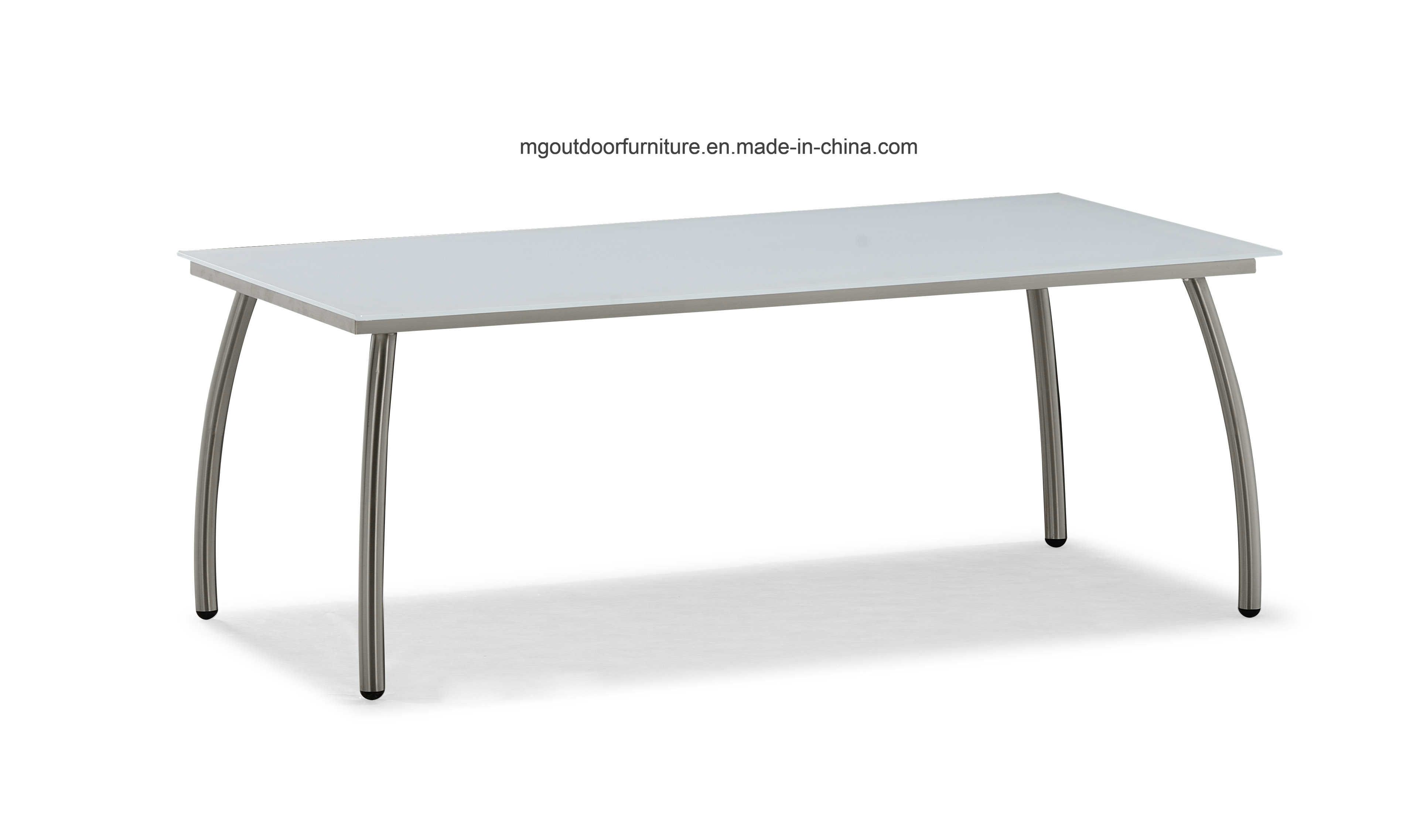 Outdoor Coffee Table with Glass Top