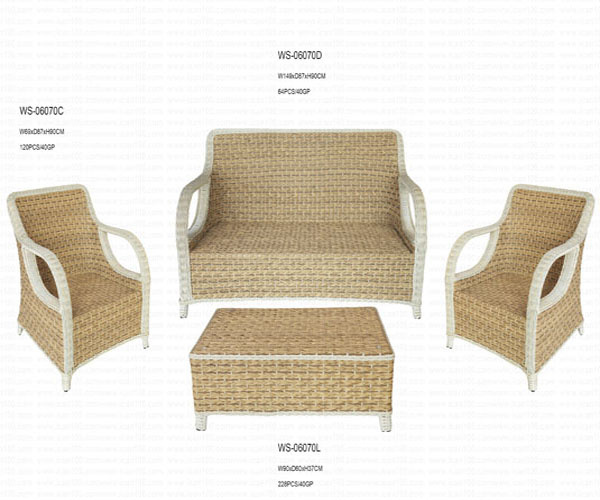 Outdoor&Indoor, Rattan Sofa (WS-06070)