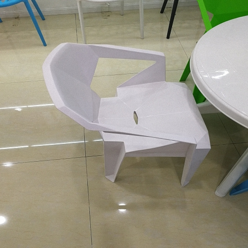 Modern Classic Restaurant Metal Dining Plastic Chair
