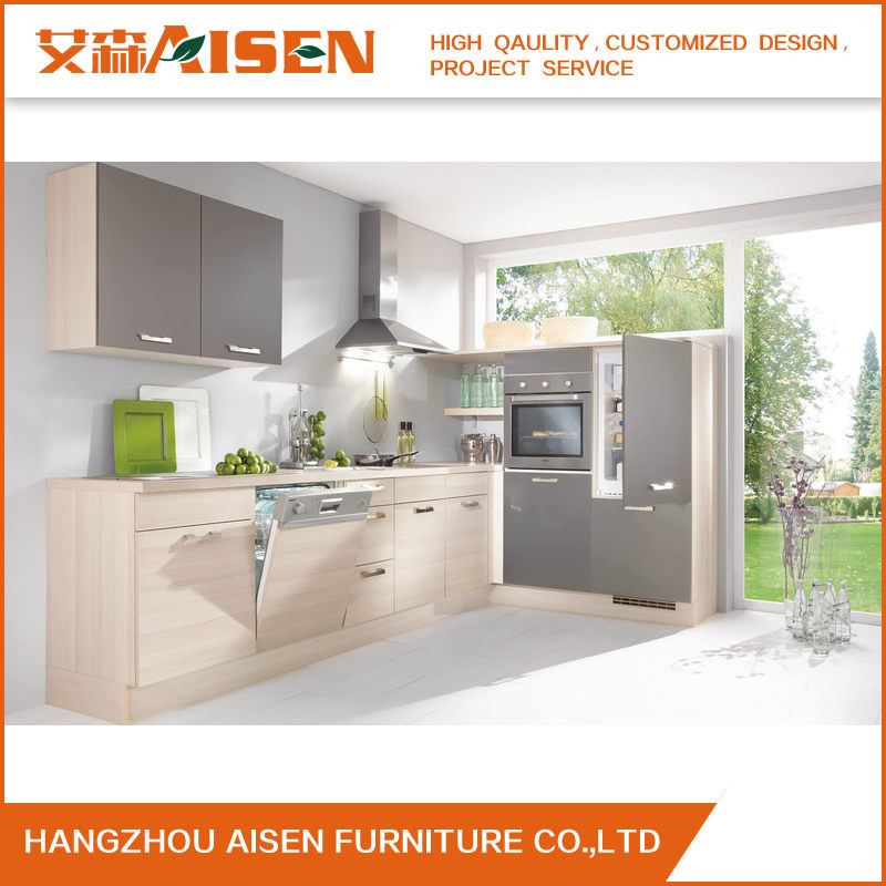 Easy Fitted Melamine Board Kitchen Cabinet Design