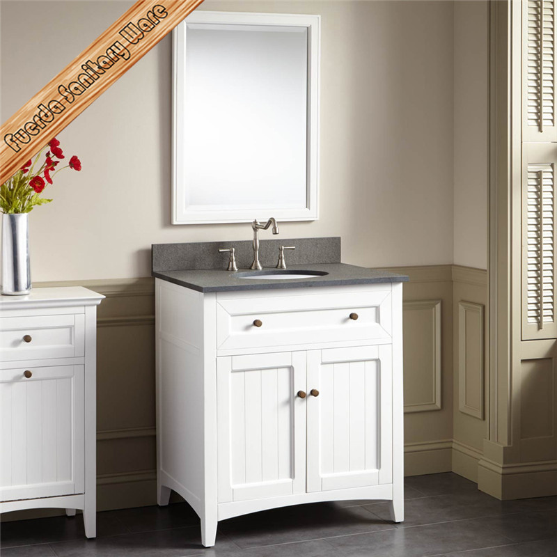 Fed-347A Cheap White Hotel Bathroom Vanities Bath Furniture