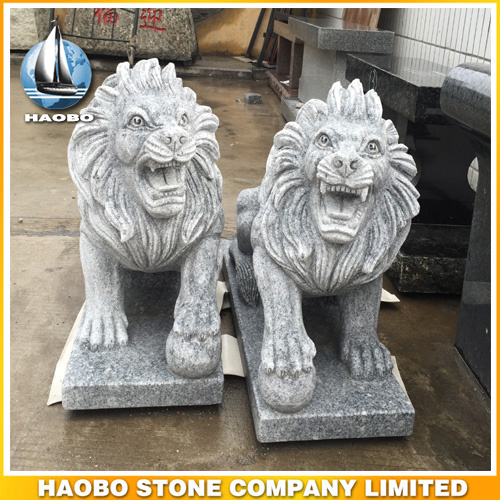 Stone Lion Sculpture Middle Size