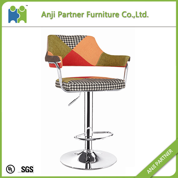 Over 30 Years'production Experience Patchwork Fabric Bar Stool (Maysak)