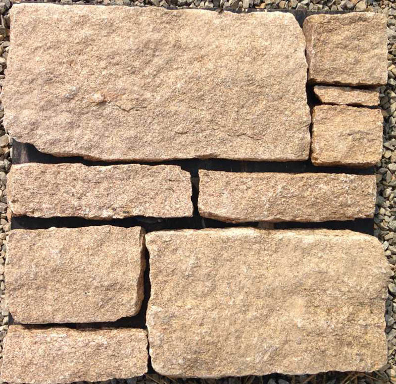 High Grade Gold Sandstone Stack Stone Interior Wall (SMC-FS038)