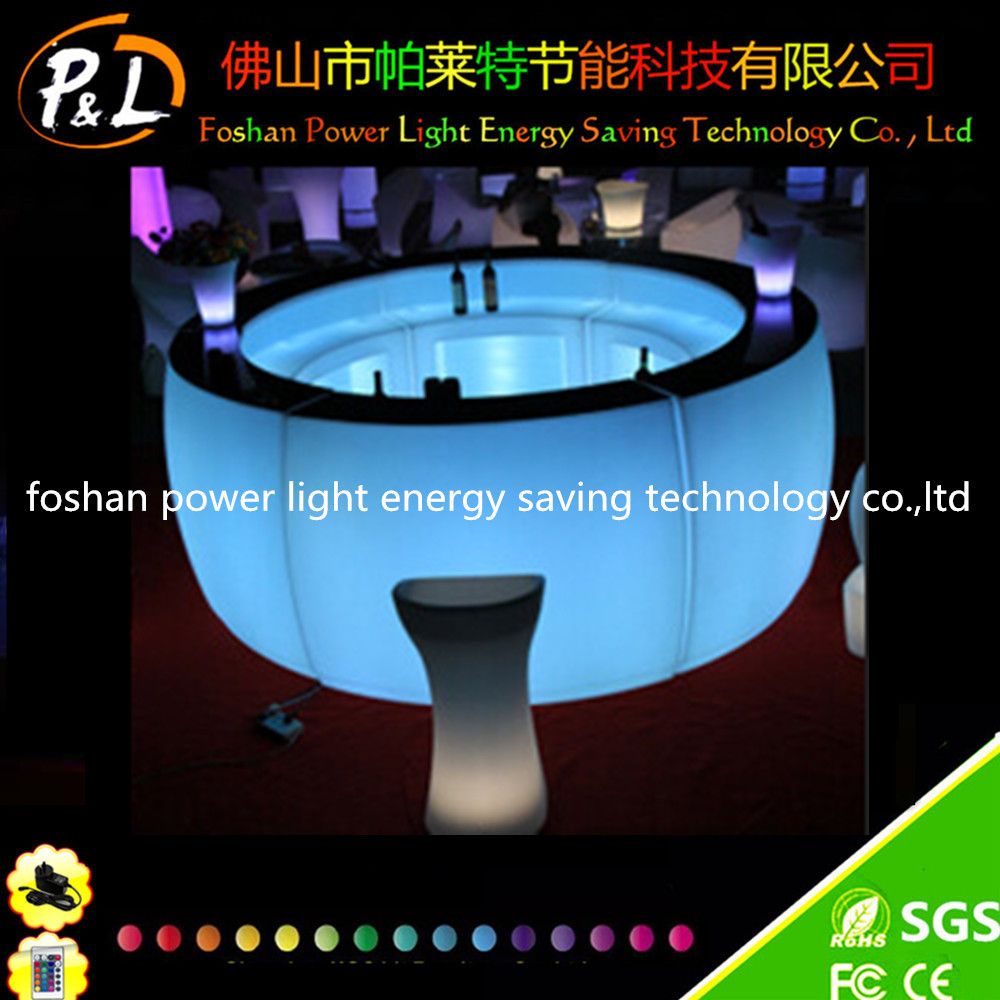 Event&Party Lounge Furniture Plastic Glowing Round LED Bar