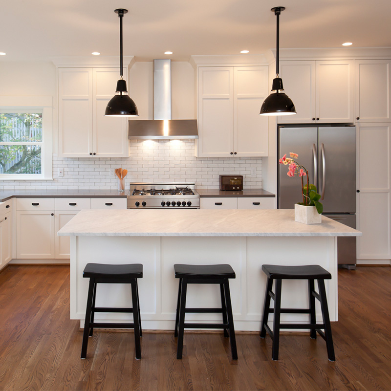 White Lacquer High Gloss Finish Canada Kitchen Cabinet