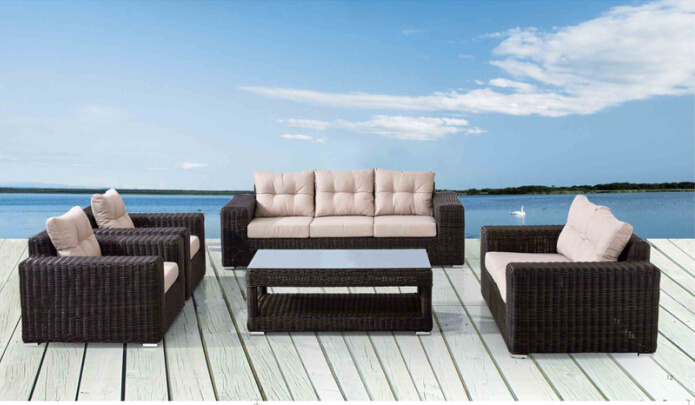 Outdoor Alu Leisure Round Rattan Sofa