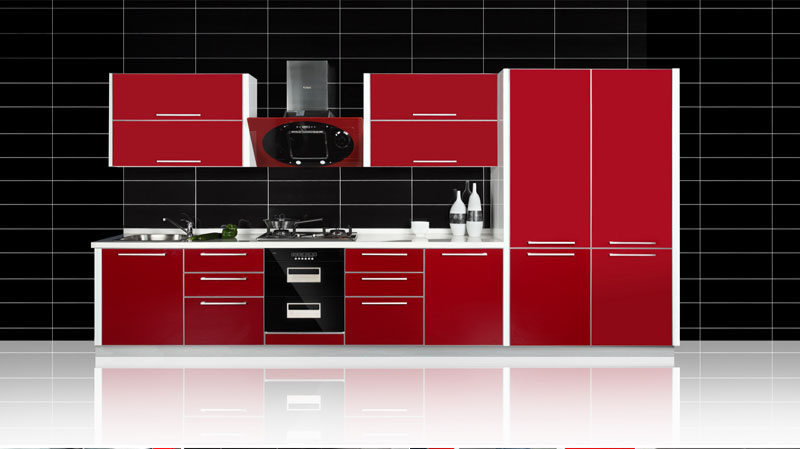 Hot Sale UV MDF High Glossy Kitchen Cabinet (ZX-030)