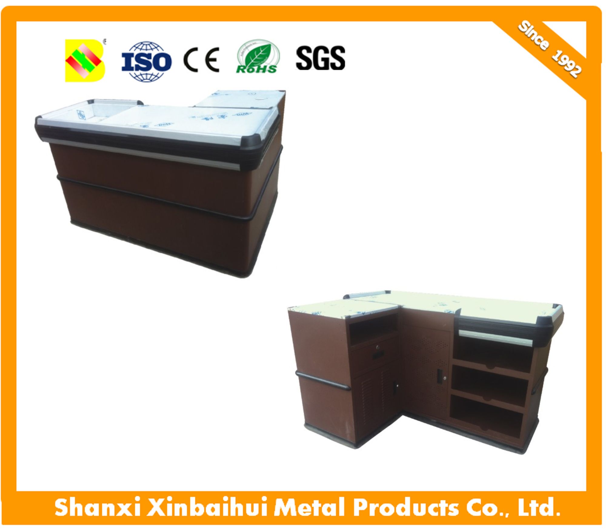 Quick Check-Counter Cash Desk Table Supermarket Check out Counters Tables