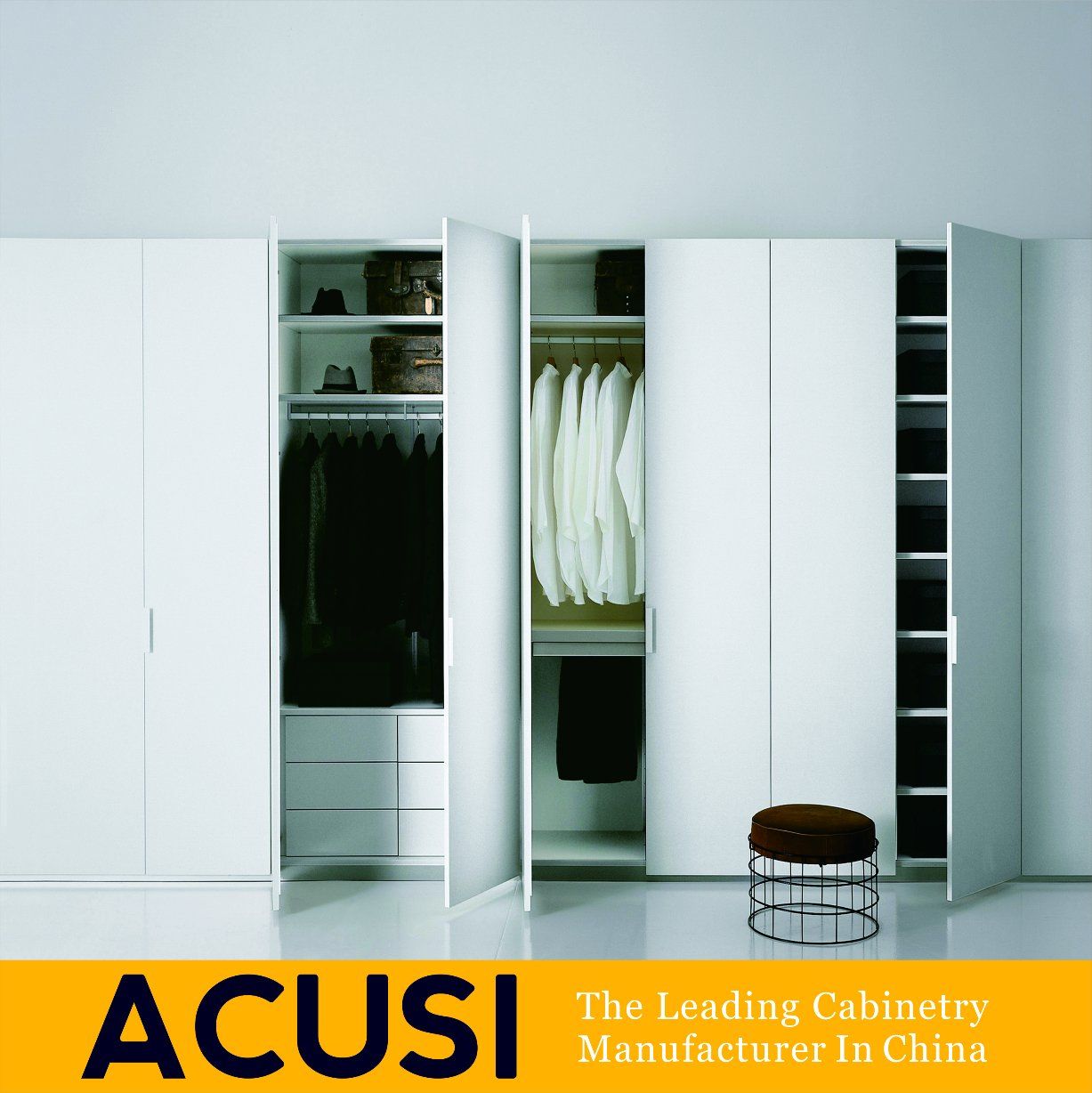 Wholesale Simple Style Modern Hinged Door Bedroom Wardrobe (ACS3-H19)