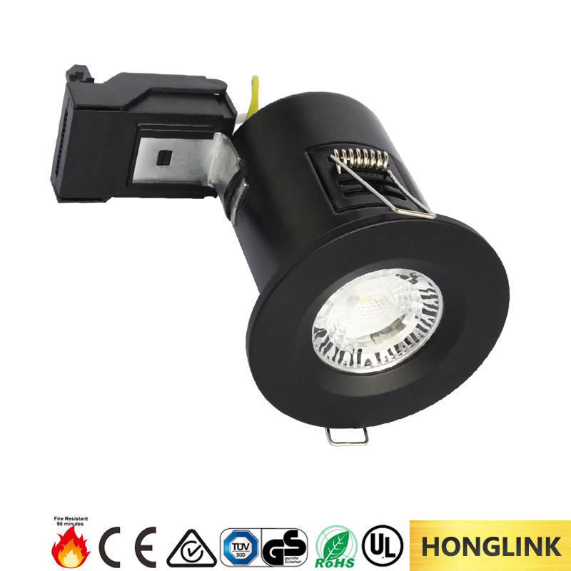 Matt Black BS476 GU10 Fire Rated Downlight with Ce RoHS