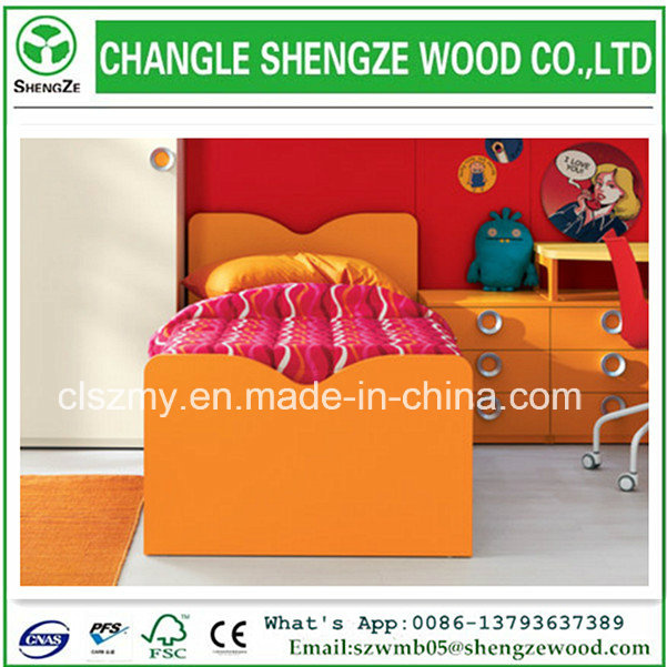 Colorful Fashion Children Furniture Wooden Bed Models