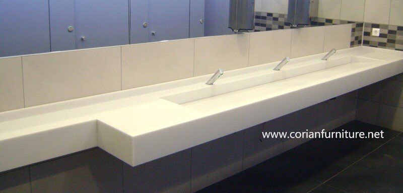 Glacier White Corian Solid Surface Wash Basin