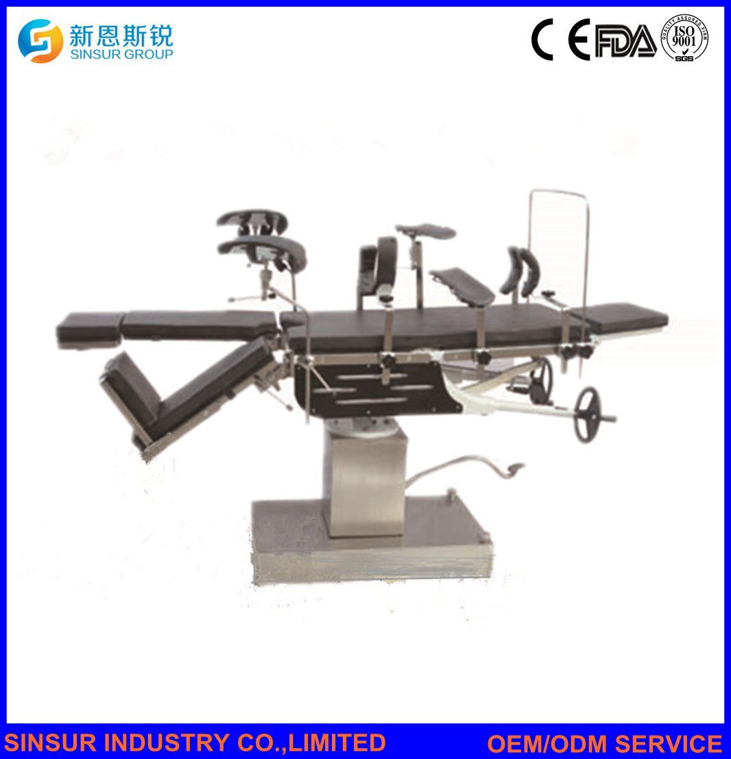 Medical Instrument Manual Surgical Multi-Function Hospital Operating Table