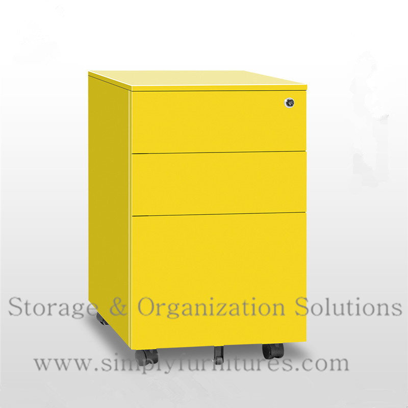 Under Desk Metal Rolling File Cabinet for Office