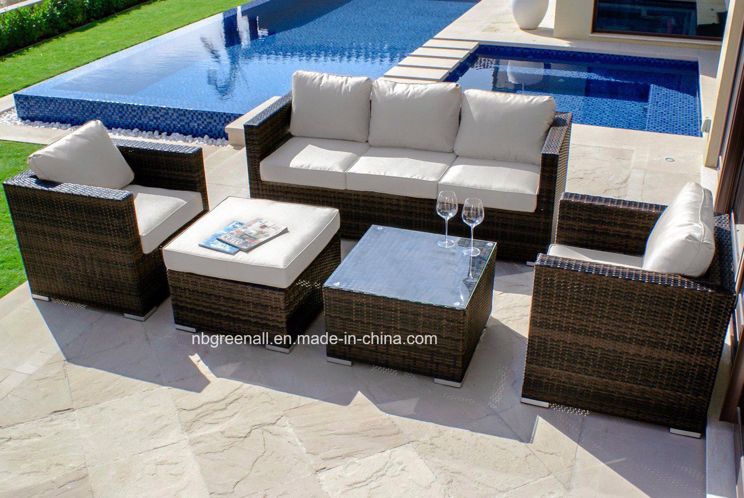 2018 New Wicker Furniture, Rattan Sofa Set Patio Furniture