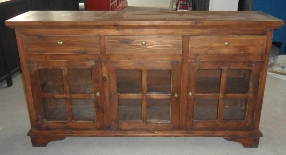 Chinese Glass Door Sideboard Lwc455