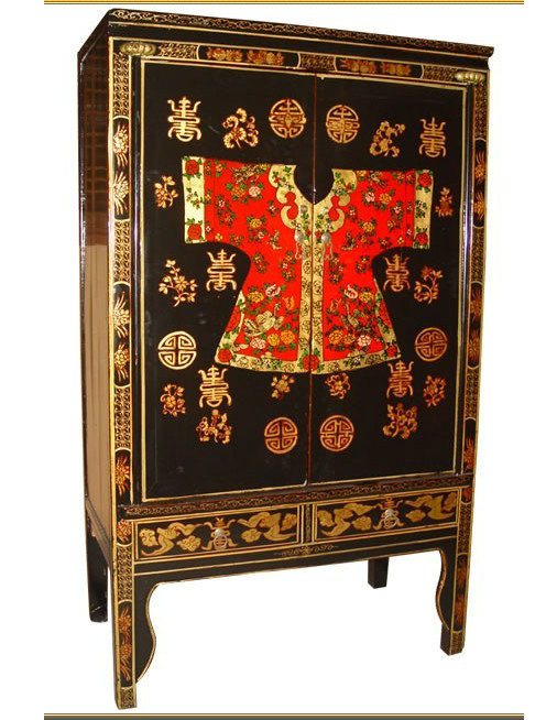 Antique Furniture Wooden Painted Wardrobe Lwa442